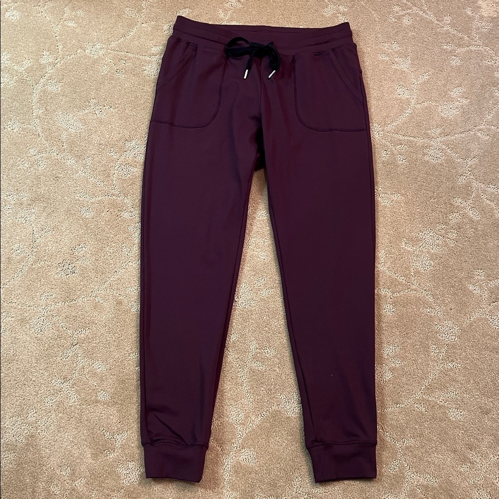 ZYIA Active Burgundy Joggers, Medium